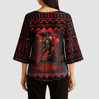 Xmas Eve 1988 Kimono Sleeve Blouse It Is Not Christmas Unil Hans Gruber Falls From Nakatomi Plaza - Wonder Print Shop