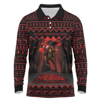 Xmas Eve 1988 Long Sleeve Polo Shirt It Is Not Christmas Unil Hans Gruber Falls From Nakatomi Plaza - Wonder Print Shop