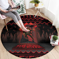 Xmas Eve 1988 Round Carpet It Is Not Christmas Unil Hans Gruber Falls From Nakatomi Plaza - Wonder Print Shop
