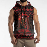 Xmas Eve 1988 Sleeveless Zip Hoodie It Is Not Christmas Unil Hans Gruber Falls From Nakatomi Plaza - Wonder Print Shop