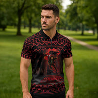 Xmas Eve 1988 Zipper Polo Shirt It Is Not Christmas Unil Hans Gruber Falls From Nakatomi Plaza - Wonder Print Shop