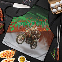 Braaap Christmas Apron Motocross Santa - Wonder Print Shop