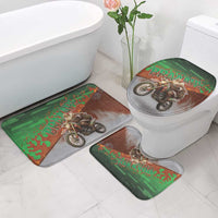 Braaap Christmas Bathroom Set Motocross Santa - Wonder Print Shop