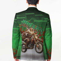 Braaap Christmas Blazer Motocross Santa - Wonder Print Shop