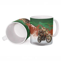 Braaap Christmas Ceramic Mug Motocross Santa - Wonder Print Shop