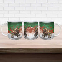Braaap Christmas Ceramic Mug Motocross Santa - Wonder Print Shop