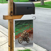 Braaap Christmas Garden Flag Motocross Santa - Wonder Print Shop