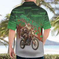 Braaap Christmas Hawaiian Shirt Motocross Santa - Wonder Print Shop