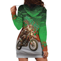 Braaap Christmas Hoodie Dress Motocross Santa - Wonder Print Shop