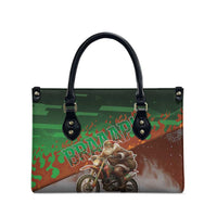 Braaap Christmas Leather Bag Motocross Santa - Wonder Print Shop