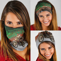 Braaap Christmas Neck Gaiter Motocross Santa - Wonder Print Shop