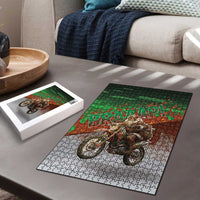 Braaap Christmas Puzzle Motocross Santa - Wonder Print Shop