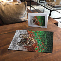 Braaap Christmas Puzzle Motocross Santa - Wonder Print Shop