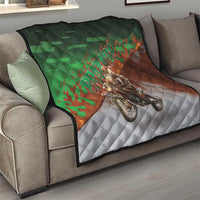 Braaap Christmas Quilt Motocross Santa - Wonder Print Shop