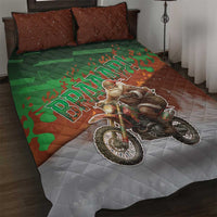 Braaap Christmas Quilt Bed Set Motocross Santa - Wonder Print Shop