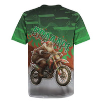 Braaap Christmas Rugby Jersey Motocross Santa - Wonder Print Shop