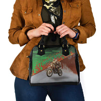Braaap Christmas Shoulder Handbag Motocross Santa - Wonder Print Shop