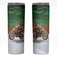 Braaap Christmas Skinny Tumbler Motocross Santa - Wonder Print Shop