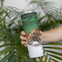 Braaap Christmas Skinny Tumbler Motocross Santa - Wonder Print Shop