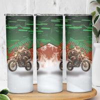 Braaap Christmas Skinny Tumbler Motocross Santa - Wonder Print Shop