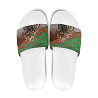 Braaap Christmas Slide Sandals Motocross Santa - Wonder Print Shop