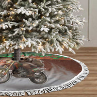 Braaap Christmas Tree Skirt Motocross Santa - Wonder Print Shop