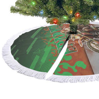 Braaap Christmas Tree Skirt Motocross Santa - Wonder Print Shop