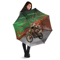 Braaap Christmas Umbrella Motocross Santa - Wonder Print Shop