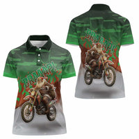 Braaap Christmas Women Polo Shirt Motocross Santa - Wonder Print Shop