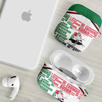 Sudan AirPods Case Secretary Bird With Typography Patterns - Wonder Print Shop