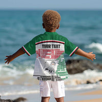 Personalized Sudan Kid Hawaiian Shirt Secretary Bird With Typography Patterns - Wonder Print Shop