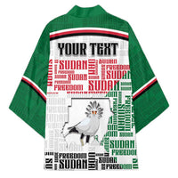 Personalized Sudan Kimono Secretary Bird With Typography Patterns - Wonder Print Shop