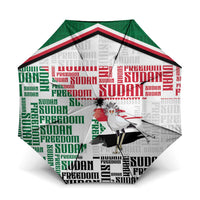 Sudan Umbrella Secretary Bird With Typography Patterns - Wonder Print Shop