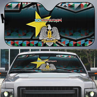 South Sudan Auto Sun Shade Geometric African Patterns - Wonder Print Shop
