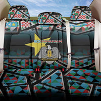 South Sudan Back Car Seat Cover Geometric African Patterns - Wonder Print Shop