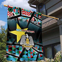 South Sudan Garden Flag Geometric African Patterns - Wonder Print Shop