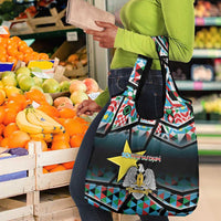 South Sudan Grocery Bag Geometric African Patterns - Wonder Print Shop