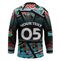 Custom South Sudan Hockey Jersey Geometric African Patterns - Wonder Print Shop