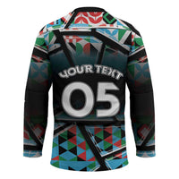 Custom South Sudan Hockey Jersey Geometric African Patterns - Wonder Print Shop