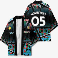 Custom South Sudan Kimono Geometric African Patterns - Wonder Print Shop