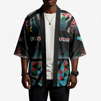 Custom South Sudan Kimono Geometric African Patterns - Wonder Print Shop
