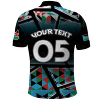 Custom South Sudan Polo Shirt Geometric African Patterns - Wonder Print Shop