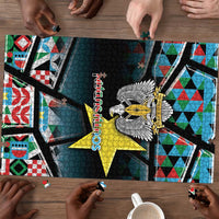 South Sudan Puzzle Geometric African Patterns - Wonder Print Shop