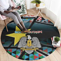 South Sudan Round Carpet Geometric African Patterns - Wonder Print Shop