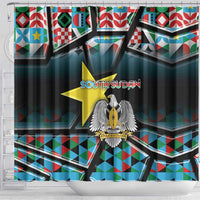 South Sudan Shower Curtain Geometric African Patterns - Wonder Print Shop