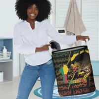 Benin Laundry Basket Powerful African Leopard - Wonder Print Shop