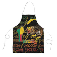 Benin Apron Powerful African Leopard - Wonder Print Shop
