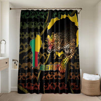 Benin Bathroom Set Powerful African Leopard - Wonder Print Shop