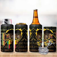 Personalized Benin 4 in 1 Can Cooler Tumbler Powerful African Leopard - Wonder Print Shop