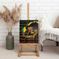 Benin Canvas Wall Art Powerful African Leopard - Wonder Print Shop